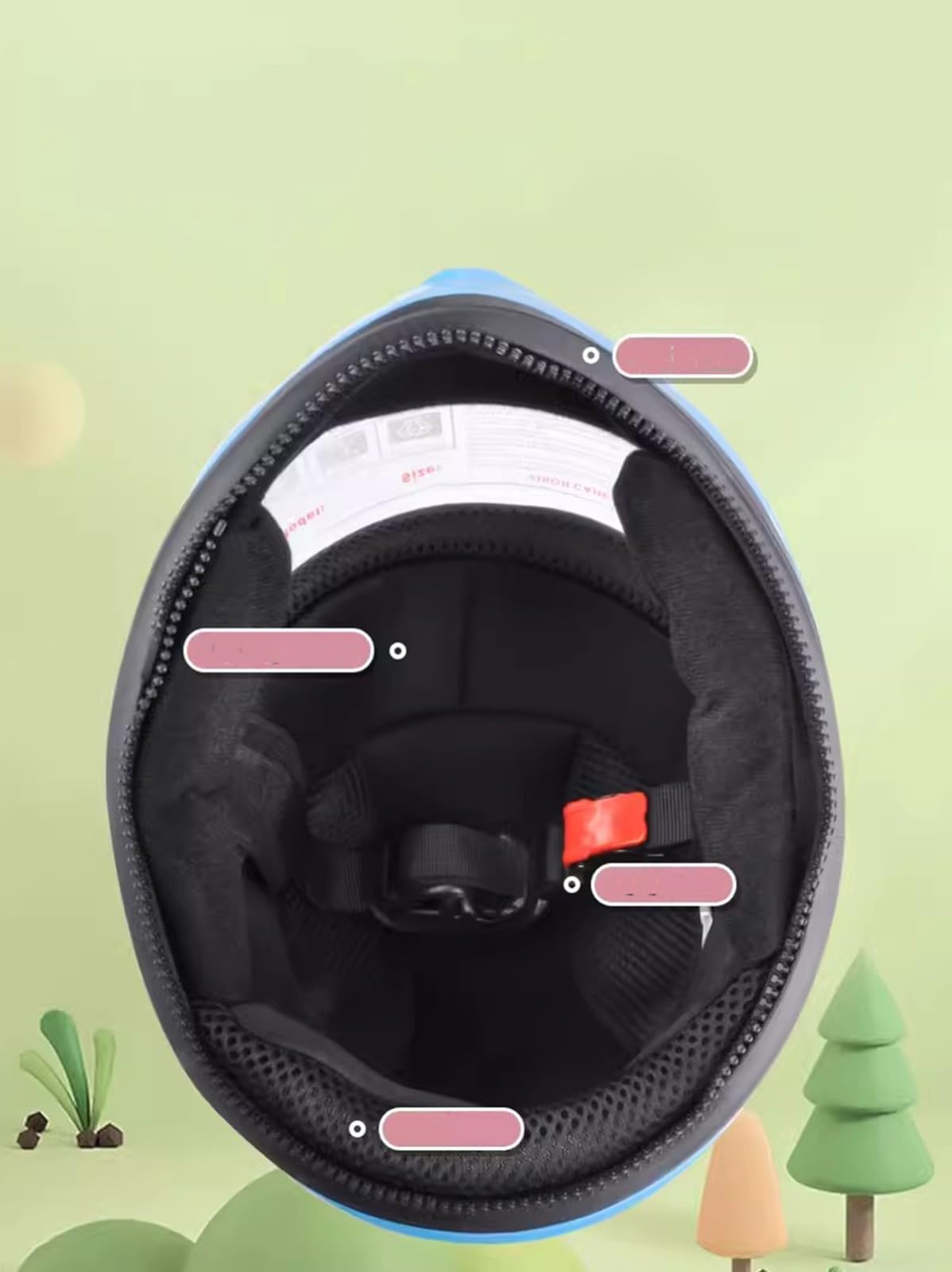 Casco De Motocicleta De Cara Completa para Niños Lindo Ciclomotor para Niños Y Niñas Casco Ligero con Visera Solar para Niños De 3 A 12 Años C,48-53cm