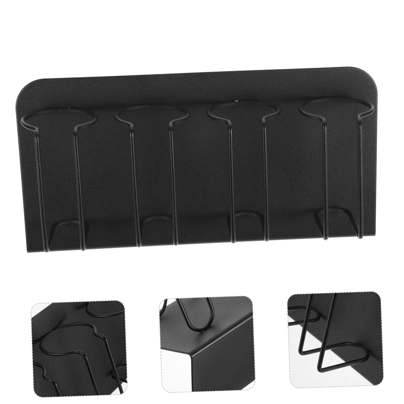 Soporte para Cortapelos y Secador de Pelo de Salón en Acero Inoxidable | Organizador de Pared, para Peluquería y Baño, Almacenamiento Seguro de Herramientas de Peinado