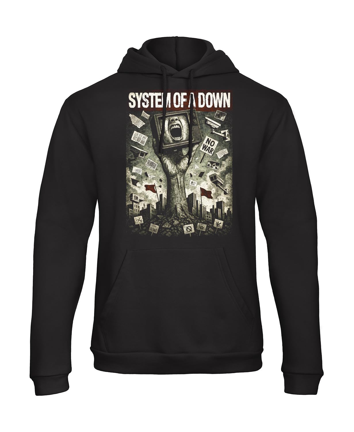Felpa con Cappuccio Uomo System of A Down Merch Limited Edition 2026