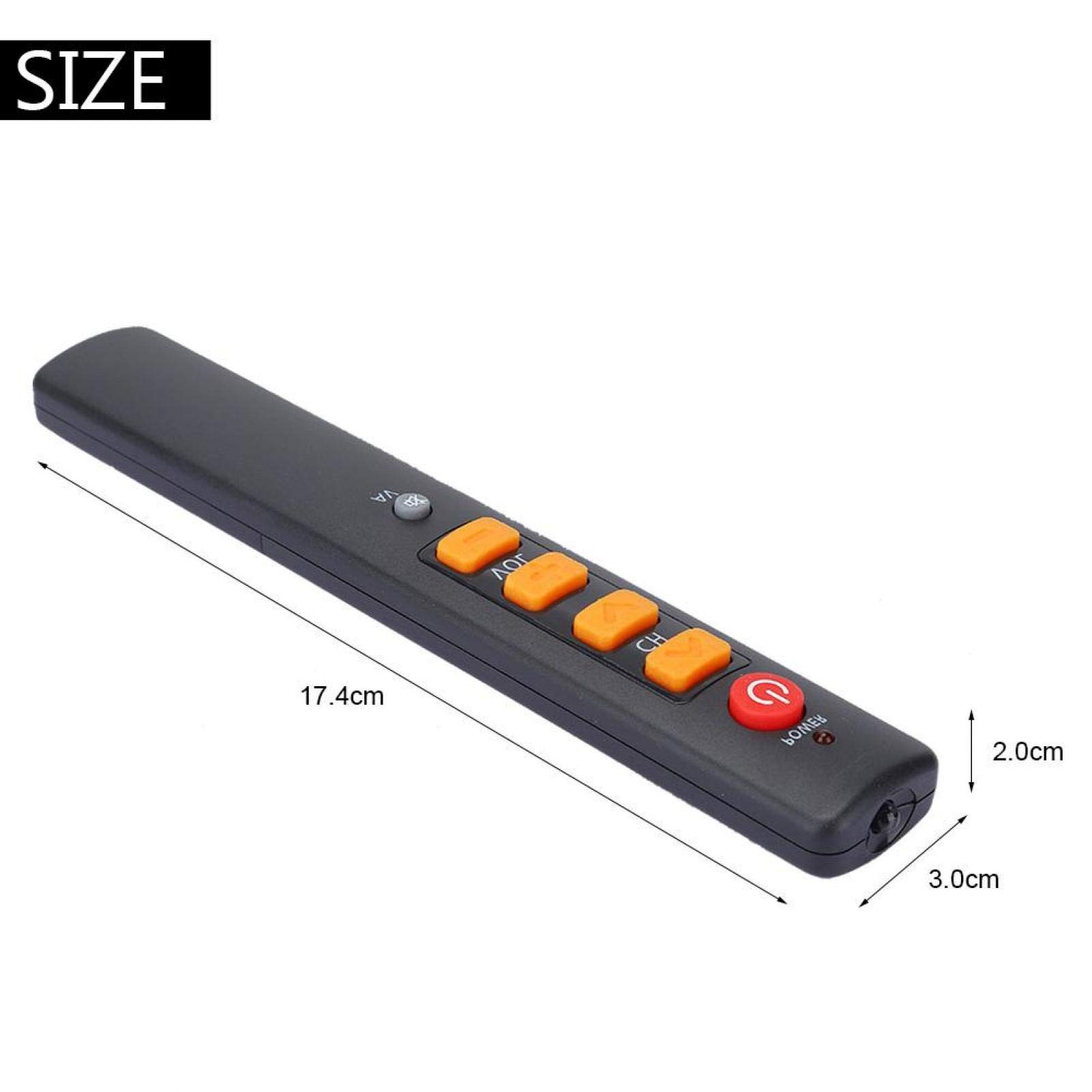 Socobeta Universal Remote Control Replaecment Learning Smart Controller with Big Buttons for TV STB DVD(Orange) - Image 3