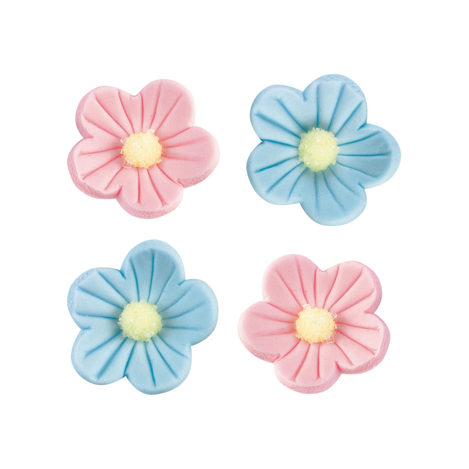 Günthart 96 sugar flowers | pink and light blue mixed | edible