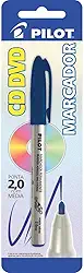 Caneta para CD x 1 Unidade, Pilot 1481509SMAZ, Azul, 2 mm