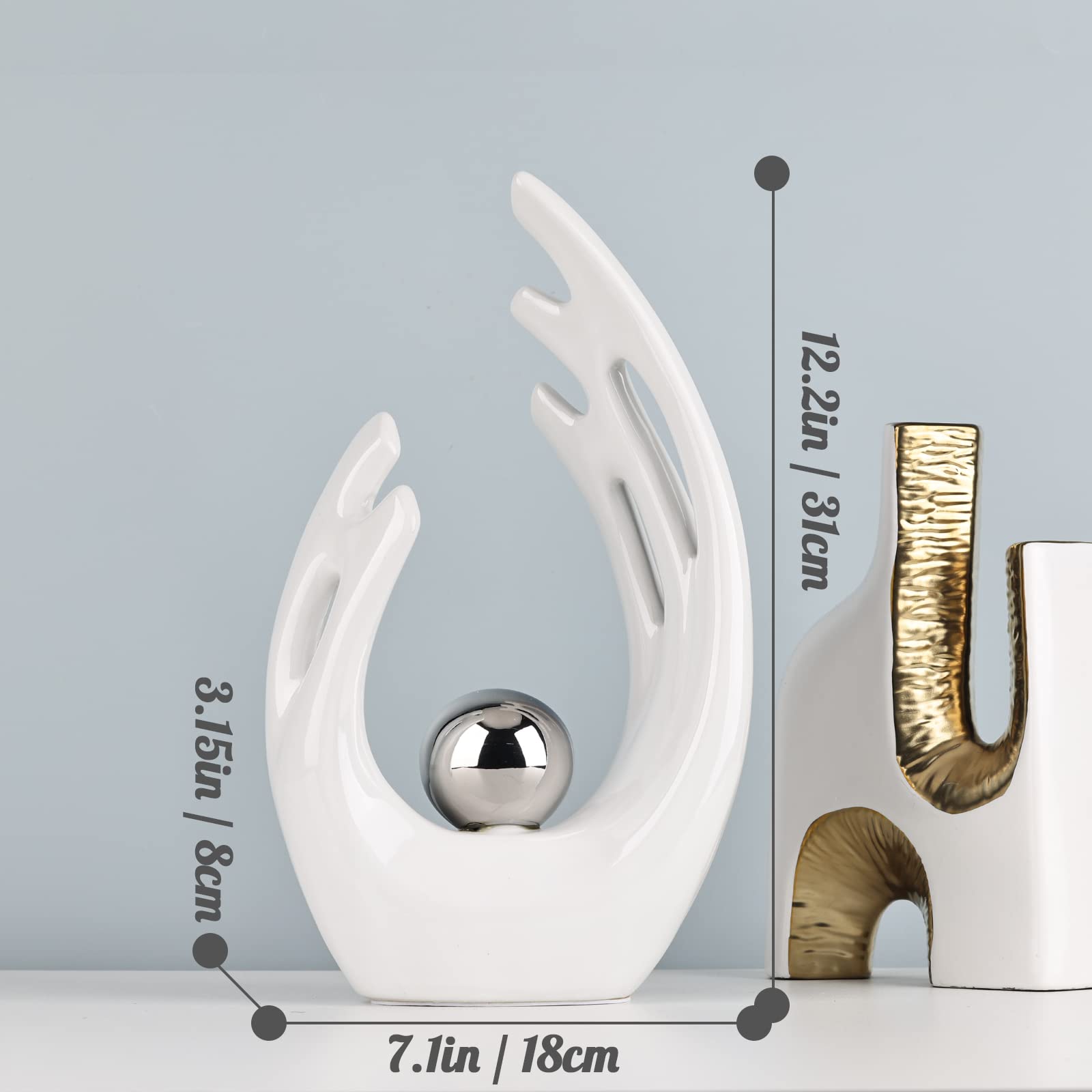 XMGZQ Centrotavola Moderno Design,Statuette Decorative Casa,Arredo Casa,Oggetti Decorativi per la Casa,Ceramica Accessori Casa Arredamento,Statue Decorative Casa,Angioletto Ceramica,Scultura,Statuetta