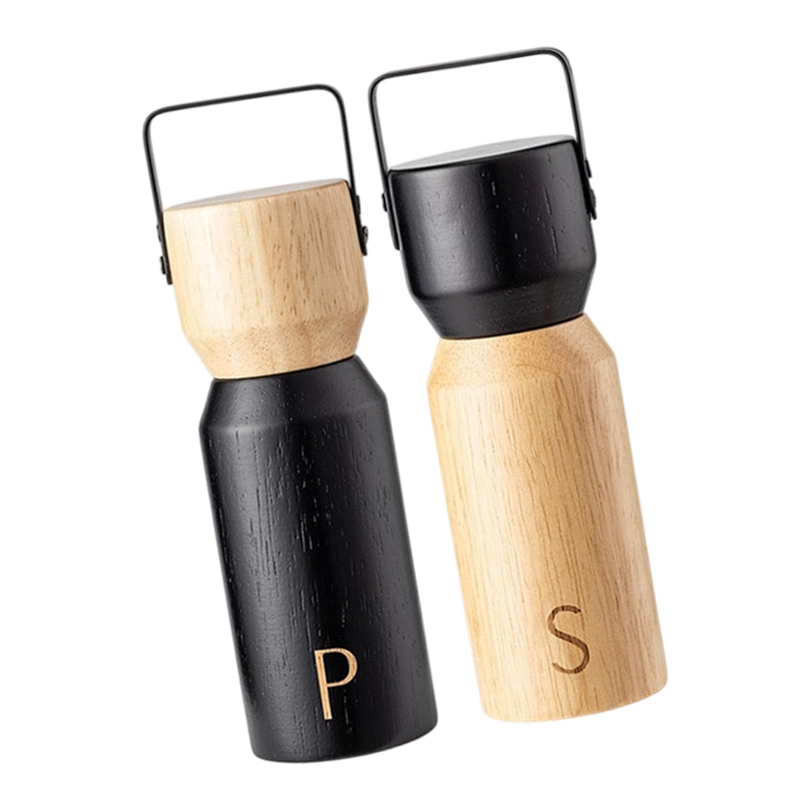 APGLSXY Ergonomic Rubberwood Spices Grinder with Ceramic Cores Wood Peppers Mill Adjustable Coarseness for Cooking Enthusiasts Earthenware Peppers Mill
