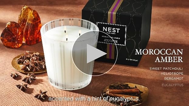 Amazon.com: NEST New York Scented 3-Wick Candle, Moroccan