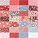 Funny Valentine Charm Pack by Lizzy House, 42 5-Inch Precut Fabric Quilt Squares