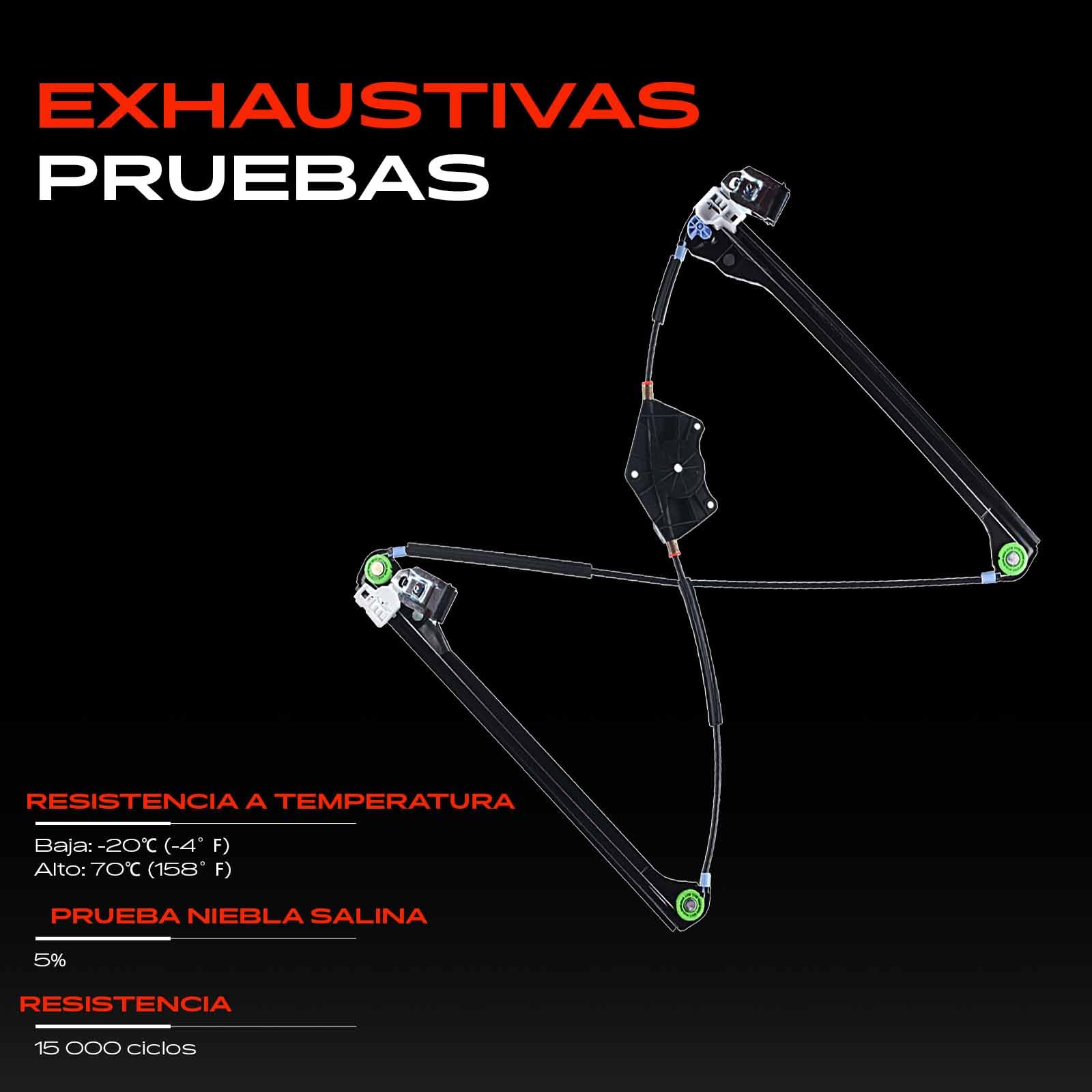 Frankberg Elevalunas Mecanismo elevalunas Eléctrico sin Motor Delantero izquierdo Sin placa 4/5-Puerta Compatible con Superb 3U4 Passa.t 3B2 3B3 3B5 3B6 Replace# 3B1837461