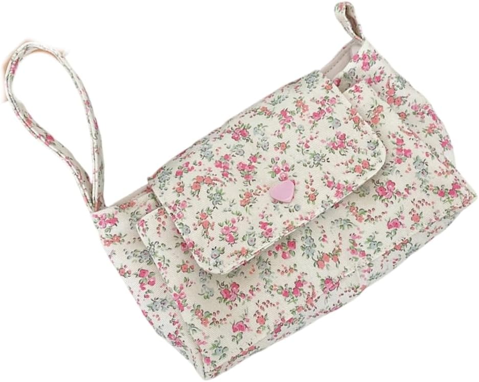 Small Makeup Bag Floral Cosmetic Pouch Travel Toiletry Bag Make Up Pouches
