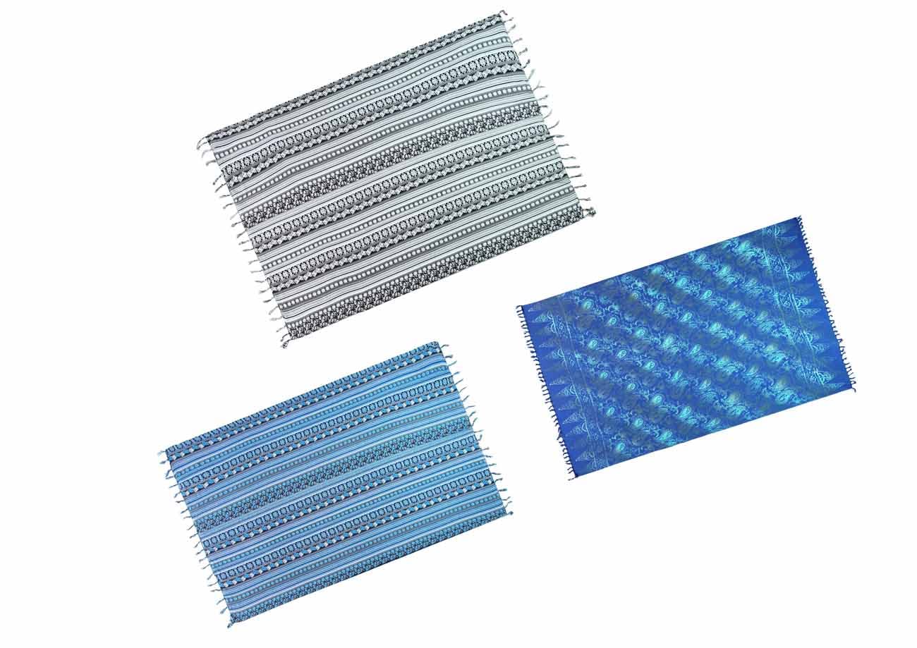 Ca. 50 Modelle Pareo Sarong Tuch Damen - Wickelrock Strand - Strandtuch dünn und blickdicht als Wickeltuch oder Umkleidehandtu,Wickelkleid damen Handarbeit aus Fair Trade Herstellung + Gratis Schnalle