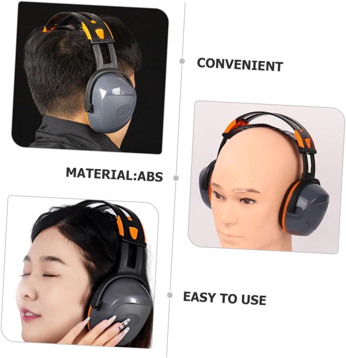 WOONEKY Hearing Protection Headphones Noise Reduction Earmuffs for Work and Shooting Range