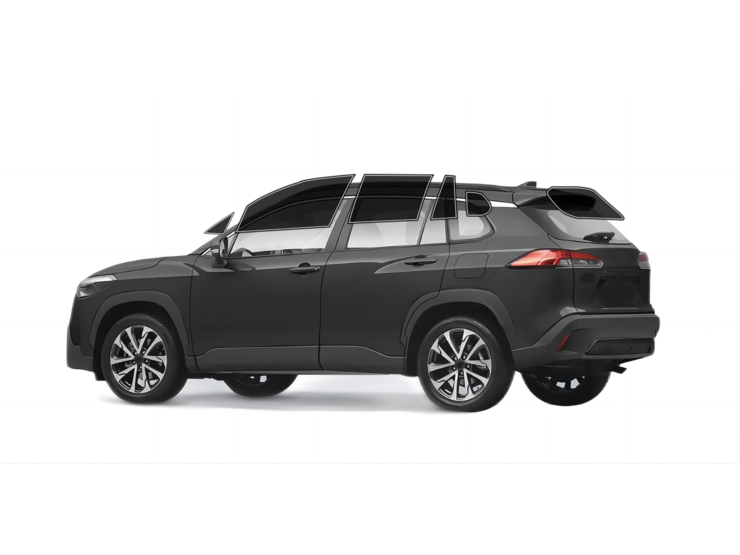 AUTOTEK Precut Windows Tint Film All Sides Cars Sun Blocking Protection Privacy Anti Shatter Glass 2 Ply Film Any Tint Shade kit for Toyota Corolla Cross 2022-2025