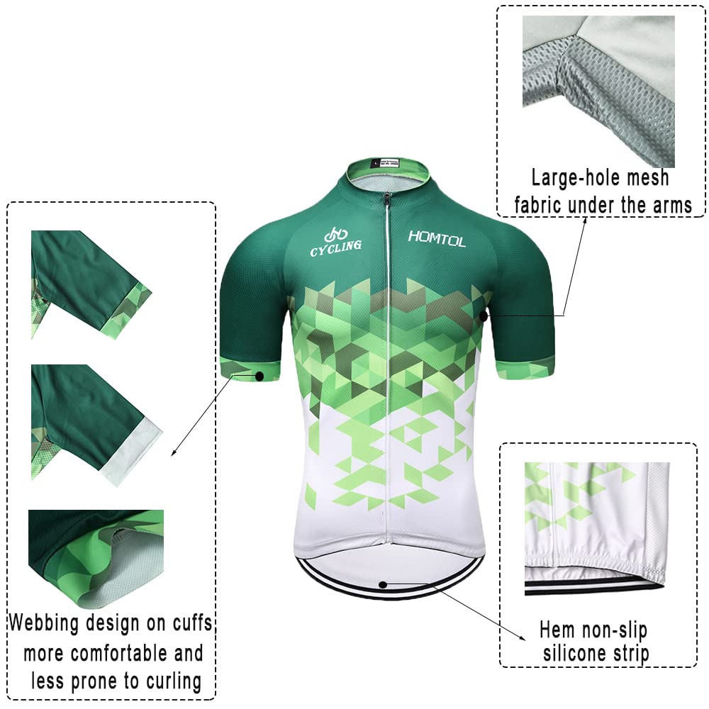 Ensemble de Maillots de Cyclisme Hommes Manches Longues Vêtements de Cyclisme Manches Courtes Unisexe Maillot vélo Maillots de Cyclisme Respirant élastique séchage Rapide Maillot de Cyclisme