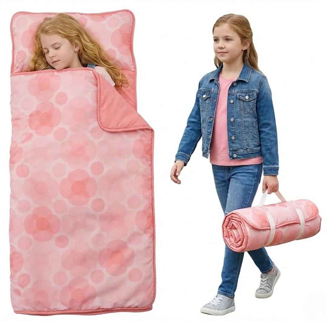Photo 1 of Zunee Toddler Nap Mat (Floral Pink)