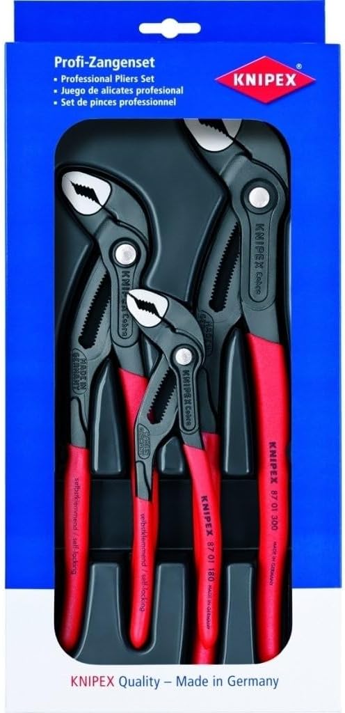 Knipex 00 20 09 V02 Workshop Water Pump Pliers Set of 3
