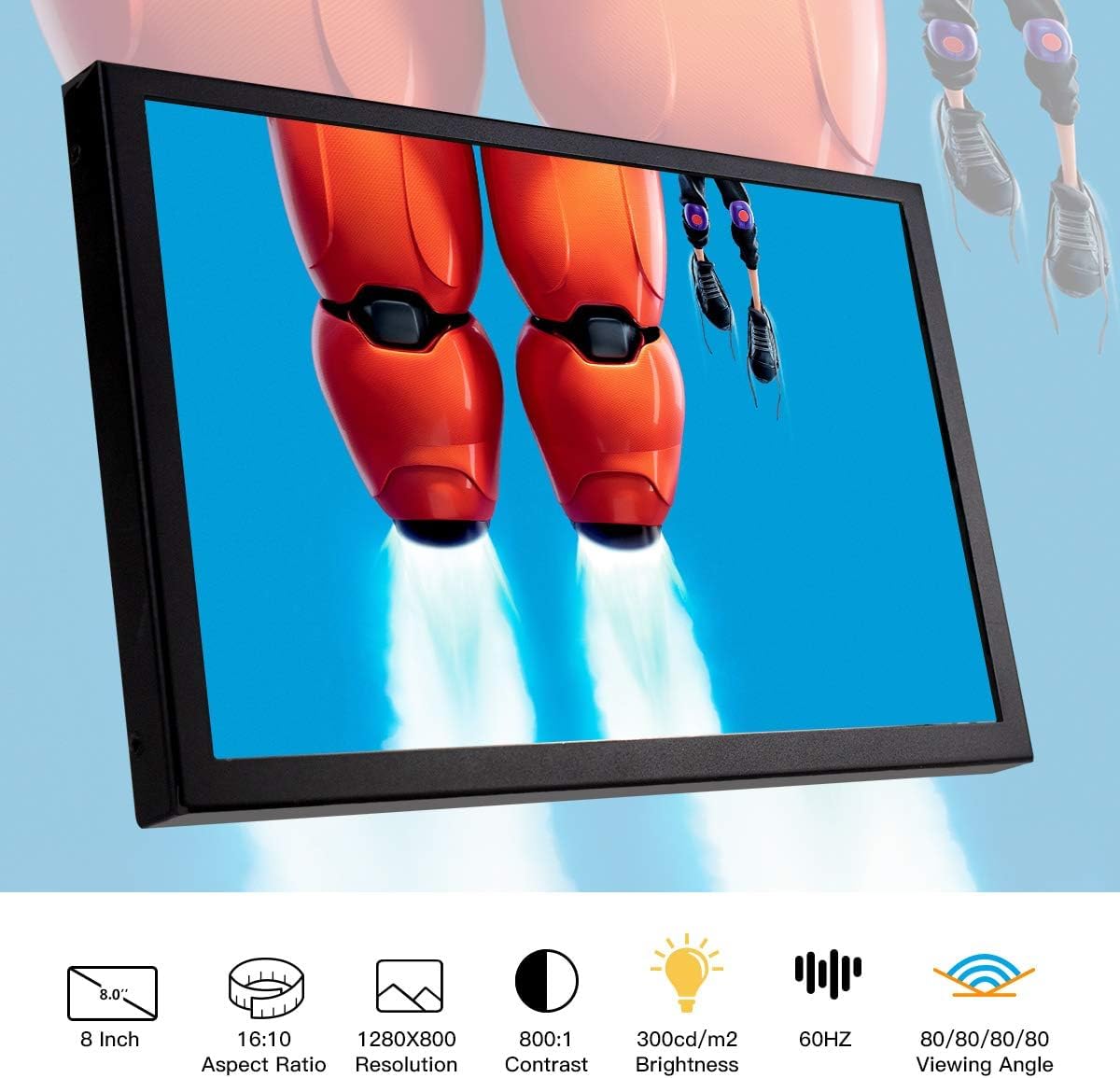 ELECROW モバイルモニター 8インチ タッチパネル搭載 Amazon.co.jp: ELECROW モバイルモニター 8インチ タッチパネル搭載