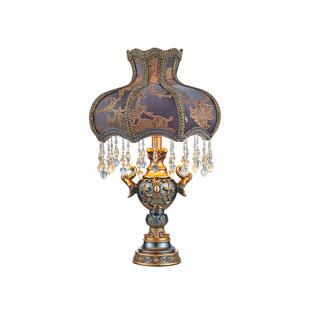 Lámpara de Mesa Lampada da Tavolo in Resina Luce Lusso Comodino Lampada Creativa da Letto Comodino Lampade Retro Crafts Decorazione Regali dormitorio y Sala de estar