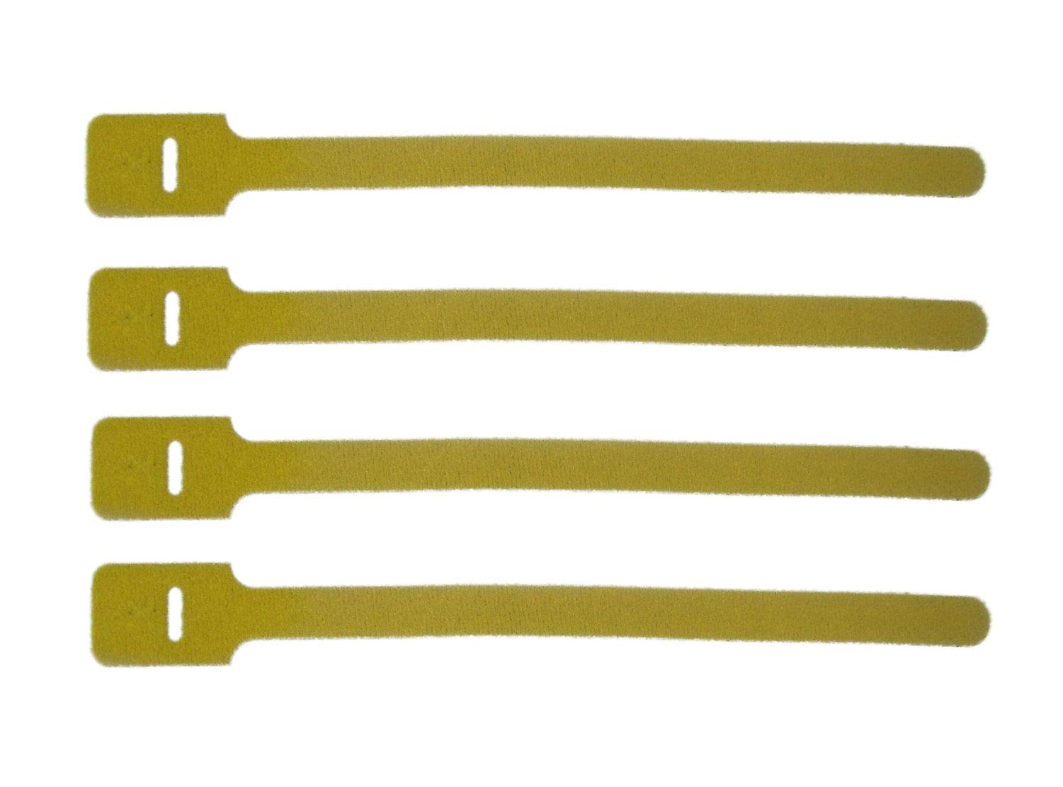 netproshop Klettbinder Kabelbinder extrem langlebig und UV beständig, Farbe/Größe-Menge bitte wählen, Farbe:Gelb, Größe1:13 x 325 mm - 100 Stueck