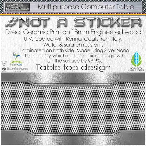 Image of Xtreme PRO Direct Theme Printed Computer Desk for Gaming, Work & Study. Large for PC, Dual Monitors, iMac, and Laptops. Metal & Engineered Wood. Black Stand Desk. 4 Feet-XPB4 (XPB4-MAC)