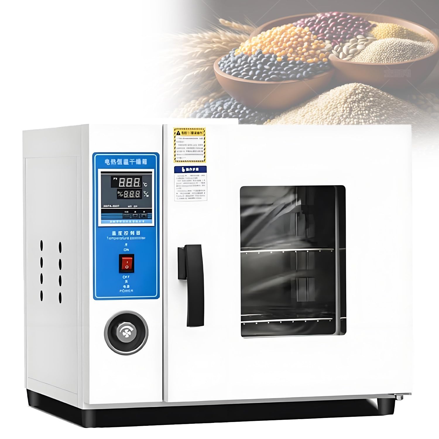 Horno de secado por chorro de temperatura constante de 15 l/40 l, horno de secado al vacío con control de temperatura, temporizador y revestimiento galvanizado, para el secado de artículos. 15L