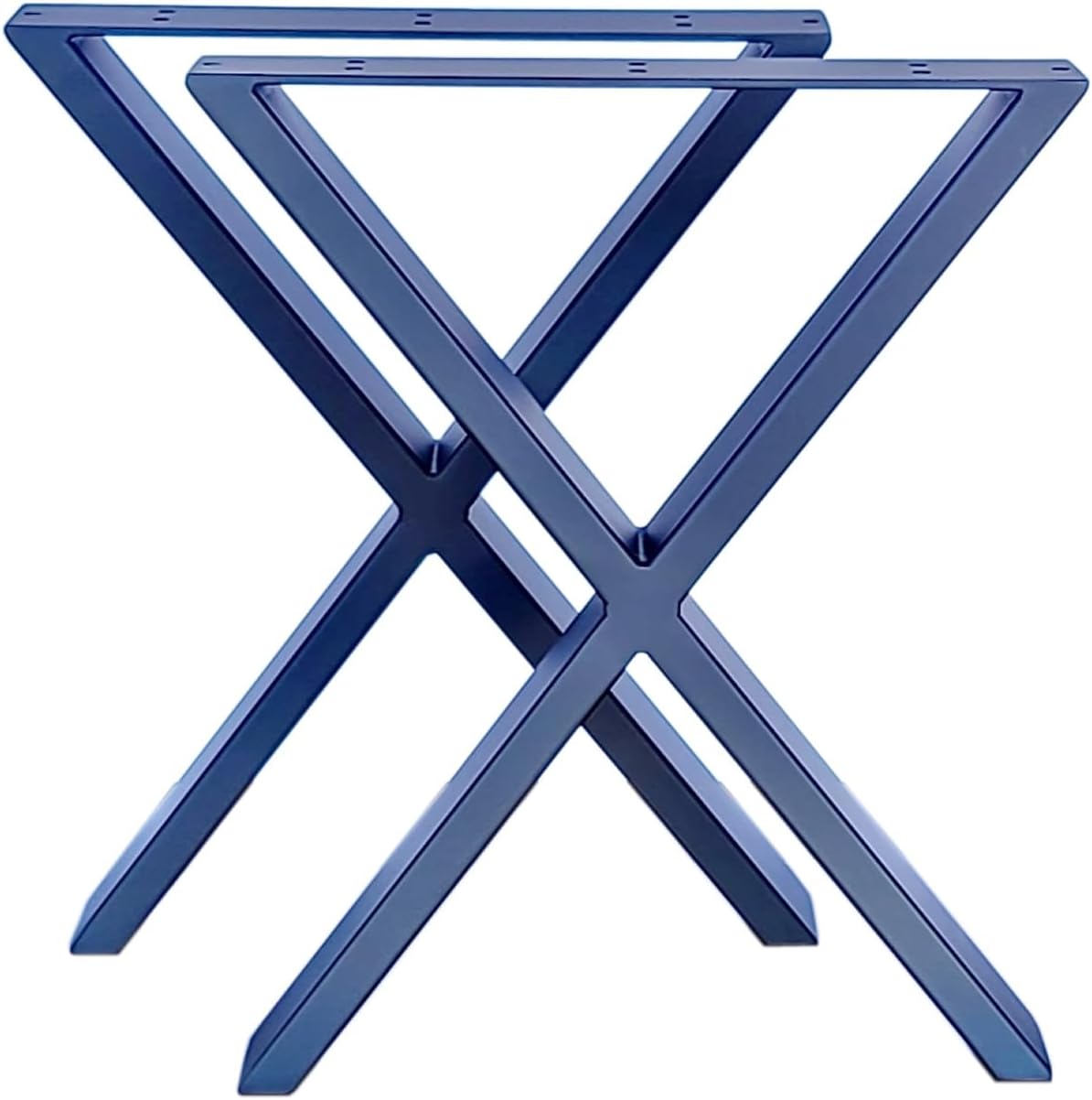 Coffee Table Legs Metal Legs X-Shape Furniture Legs 16 Black, Set of 2