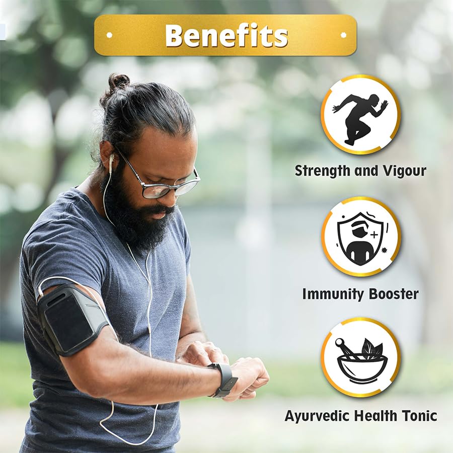 Image of Dabur Shilajit Ayurvedic Capsules - 30 capsules | Pure Shilajit with Antifatigue and Anti Inflammatory Benefits | For Vigour, Strength and Ayuvedic Health | Immunity Booster