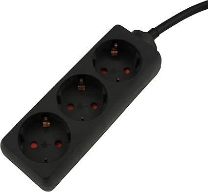 Unitec 44532 3–Way Power Strip 3 M H05VV-F 3 g 1.5 MM ² Black: Amazon.de: Electronics & Photo