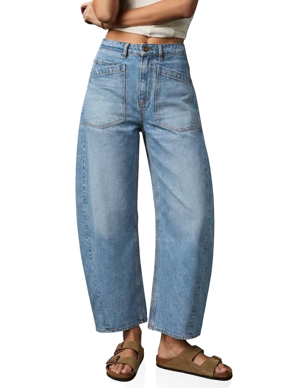 Cicy Bell Baggy Barrel Jeans
