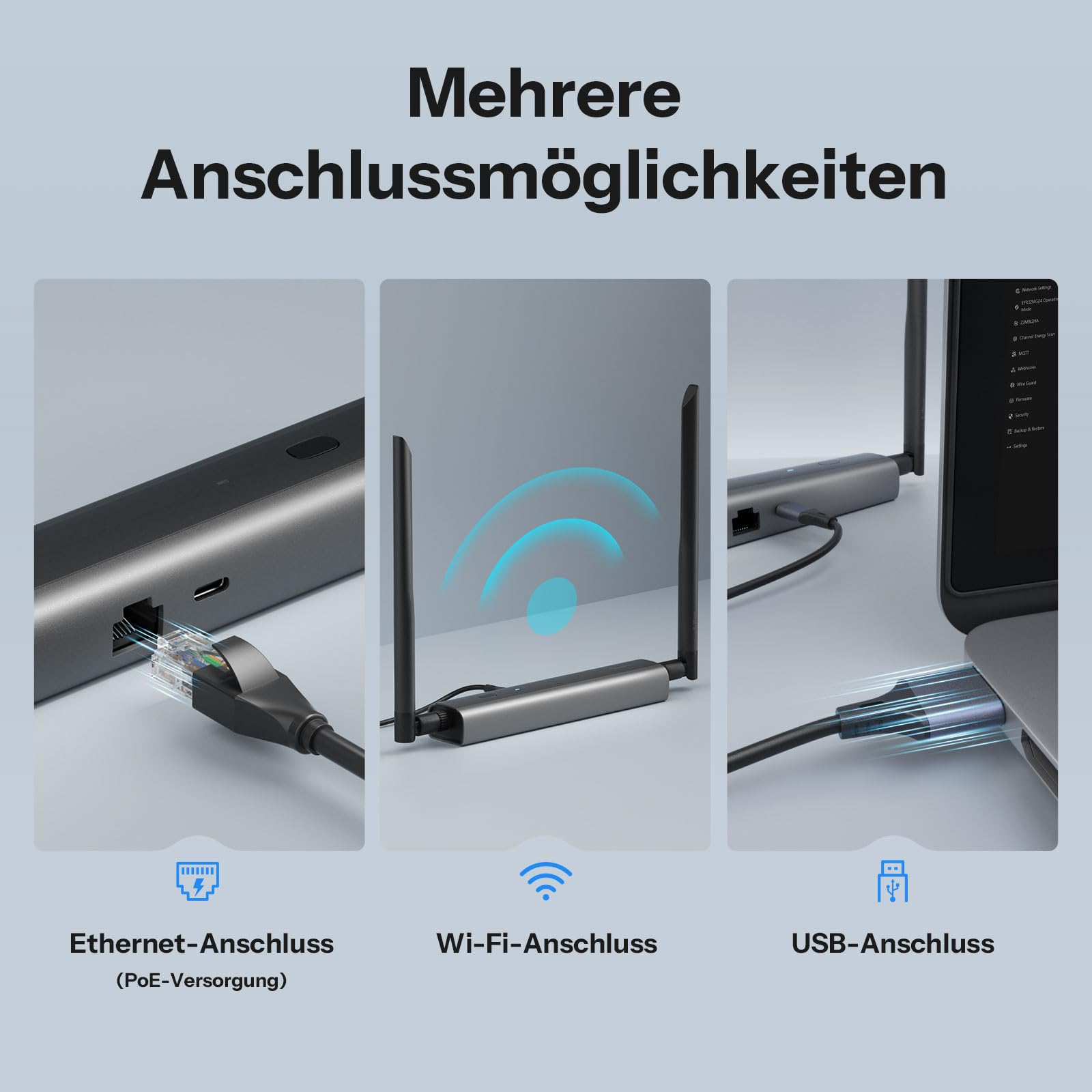 SONOFF Z-Wave 800 PoE Dongle Max (Dongle-MZG23) | EFR32ZG23 & ESP32D0 Chip, kompatibel mit Home Assistant & openHAB, Z-Wave Long Range, S2 Security, USB/TCP verbunden