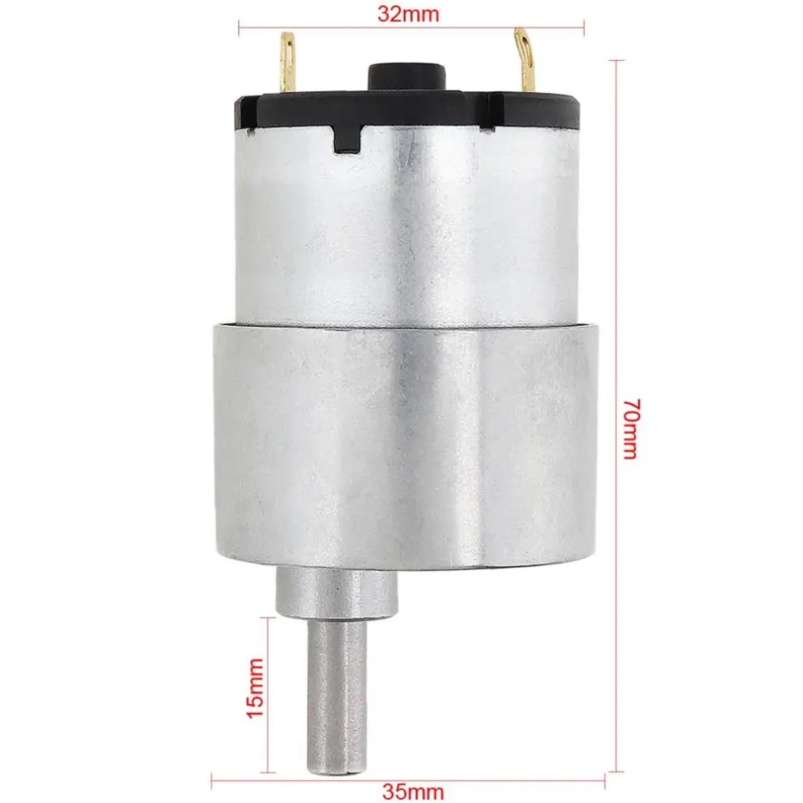 Mini silnik redukcyjny 37GB-520 DC24V 200 obr./min z metalową przekładnią i wysokim do toalety/inteligentnego robota