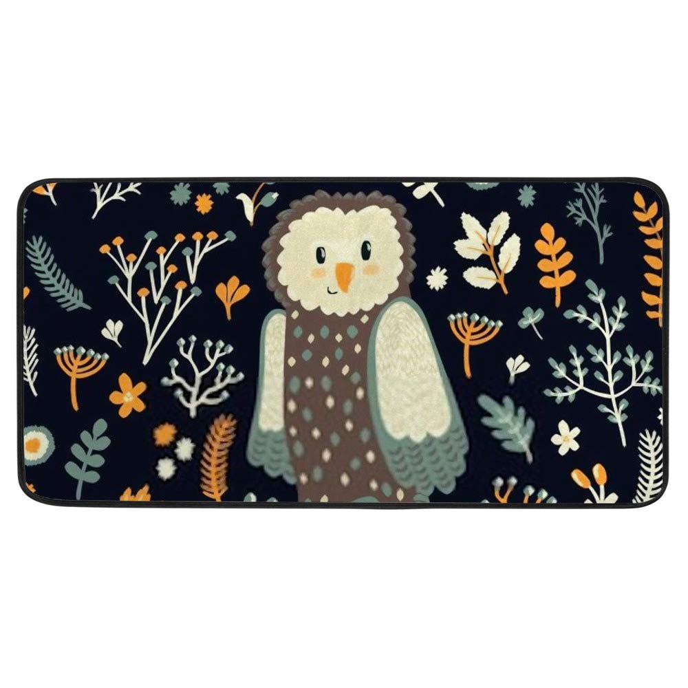 Tapis de cuisine antidérapant forêt 99x51 cm confortable