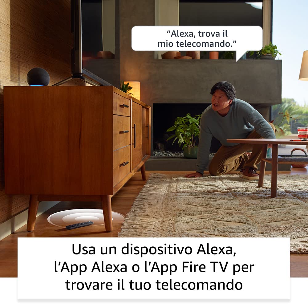 Telecomando vocale Alexa | Pro, con funzionalità Trova il mio telecomando, comandi per la TV e pulsanti retroilluminati | Richiede un dispositivo Fire TV compatibile