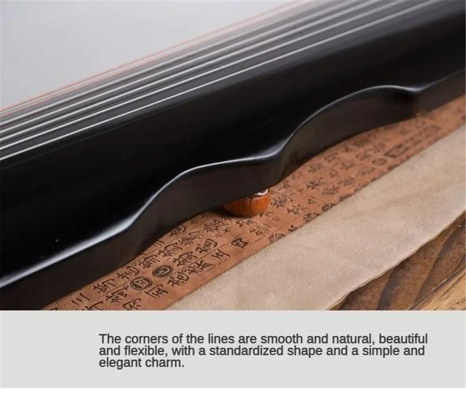 Fuxi Guqin Fatto A Mano A 7 Corde Per Principianti Adulti Pratica Strumenti A Corda Insegnamento Di Prestazioni Professionali Guqin tradizionale cinese(Black)