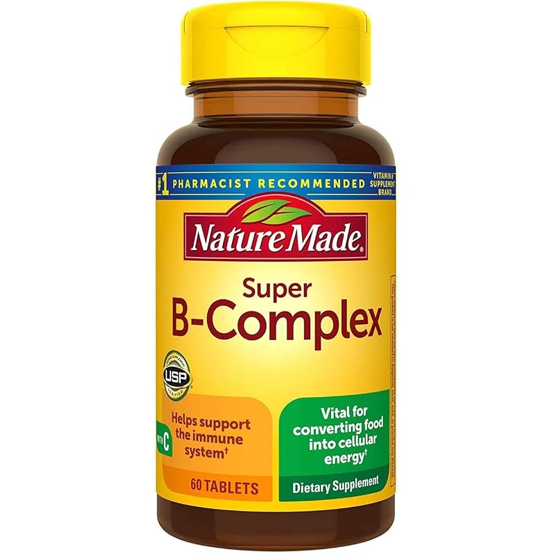 Nature Made Complexo B com vitamina C e ácido fólico, 60 comprimidos