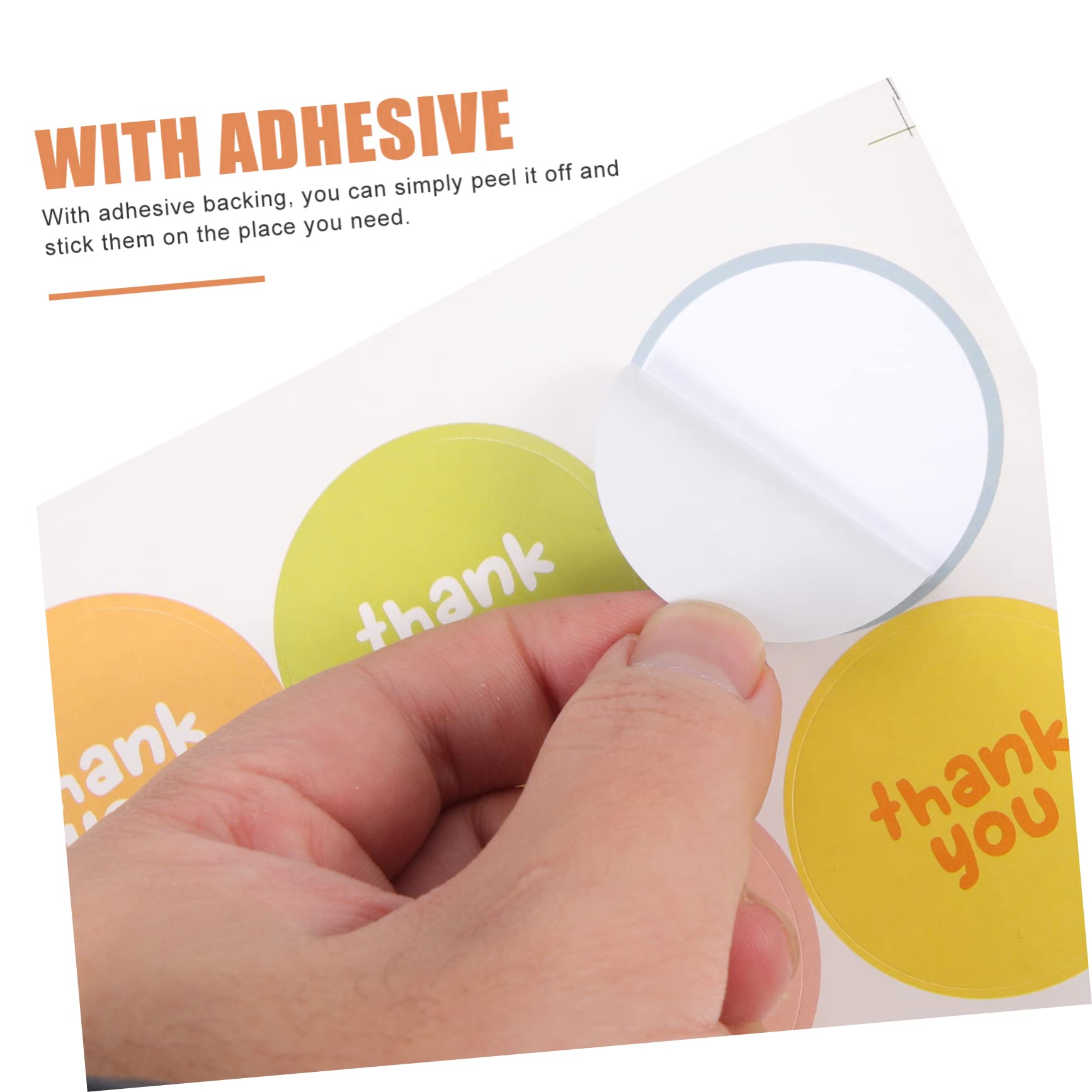 NUOBESTY 100pezzi Adesivi Ringraziamento Per Decorazioni Feste Etichette Autoadesive Per Confezioni e Buste Adatti Per Matrimoni Compleanni e Occasioni Speciali