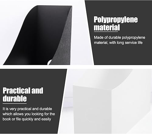 Miniatura 2 de ABOOFAN Caja de almacenamiento de archivos de escritorio, clasificador de archivos de escritorio, soporte de revista, bandeja organizadora de