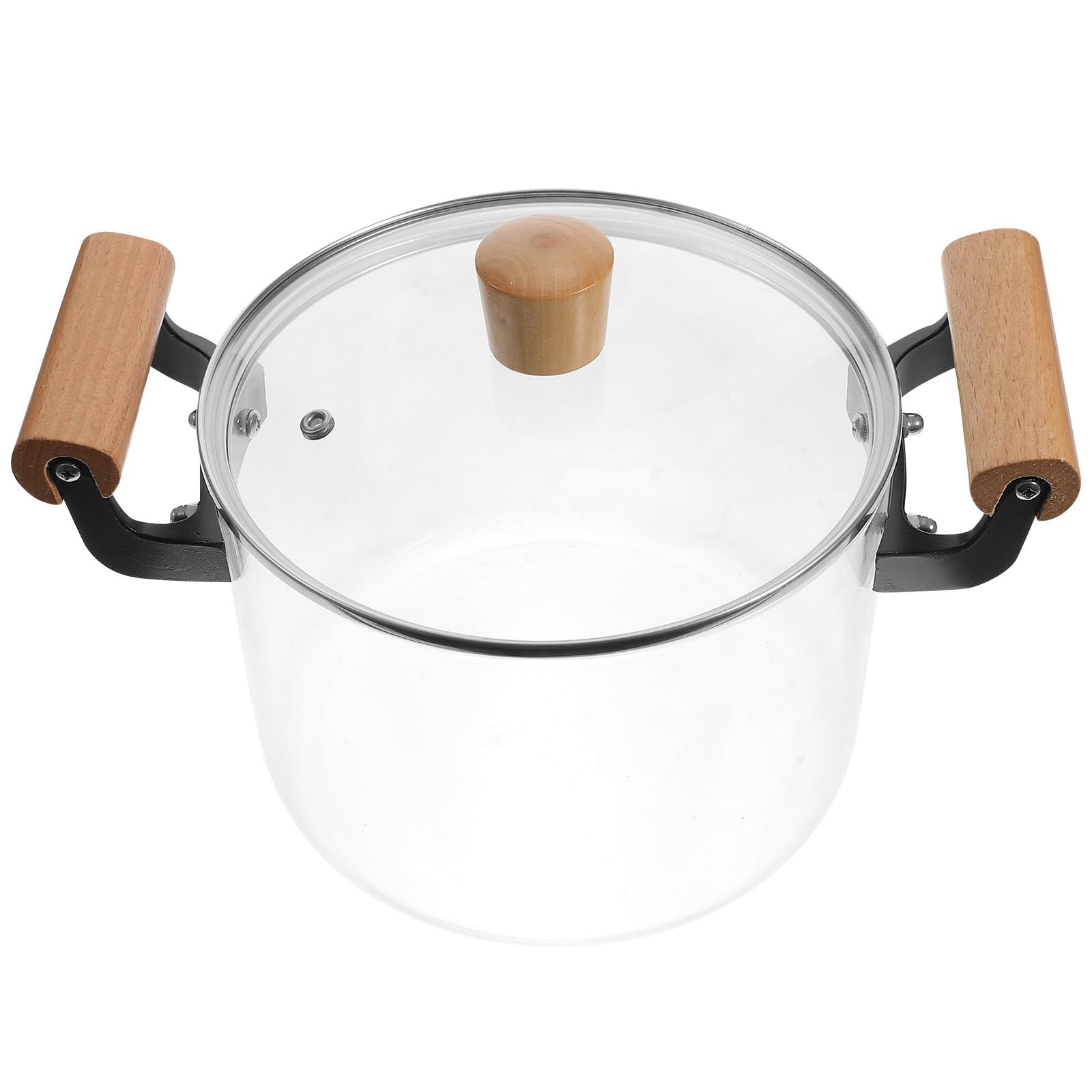 Casserole en verre facile à nettoyer pour plaques induction
