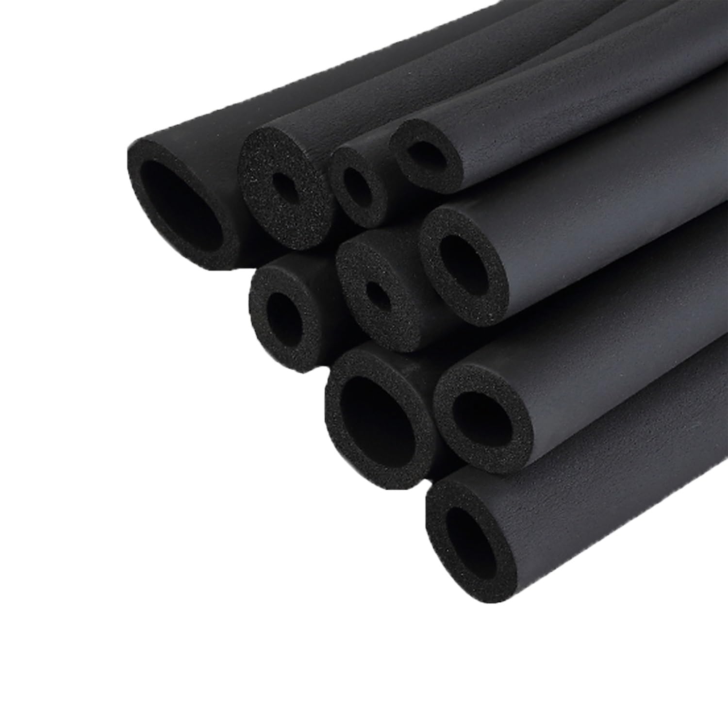 Tubo aislante de tuberías de espuma de alta densidad de 5/8" a 4" 1 unidad(ID 3"xT 1-9/16")