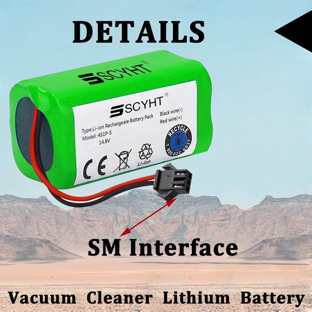 Lithium Battery 14.8V 3000mAh 3200mAh Replacement Battery 2600mAh Li-ion Batteries 14.8V Vacuum Batteries for N79 11S 12 for 25W - 52W Motor Kit with SM Port