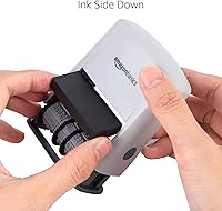 Vista 4 de Yaxa Basics Sello de fecha autoentintado, rectangular, 2.56" x 1.69" x 4.13