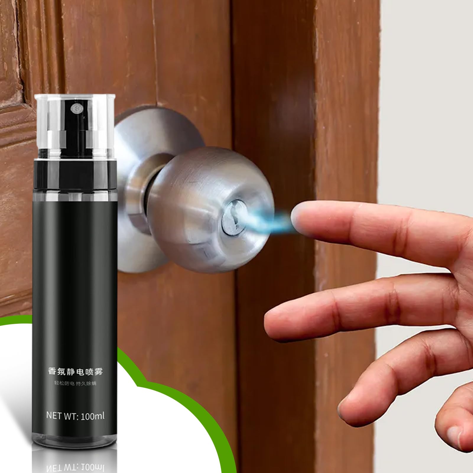 Static Remover Spray, Fabric Static Removal Spray, Long Lasting Fragrance, 1.38x6.38 Inches Portable Atomizer, Anti Stagnant for Clothes, Fabrics, Sheets & Sweaters