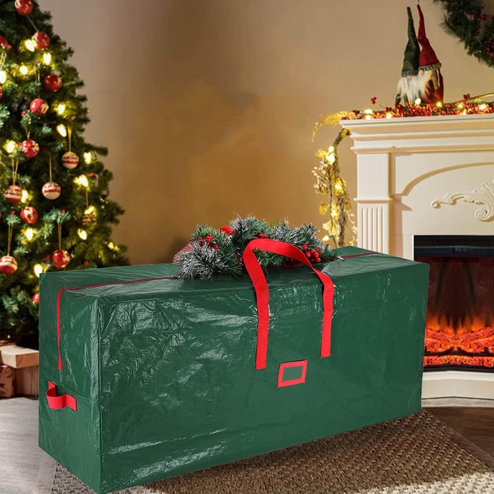 Borsa per Albero di Natale Hillylolly Custodia per Albero di Natale, Borsa Portaoggetti per Albero di Natale impermeabile, Borsa per Cuscini da Giardino per Addobbi Natalizi (162 * 38 * 75cm)