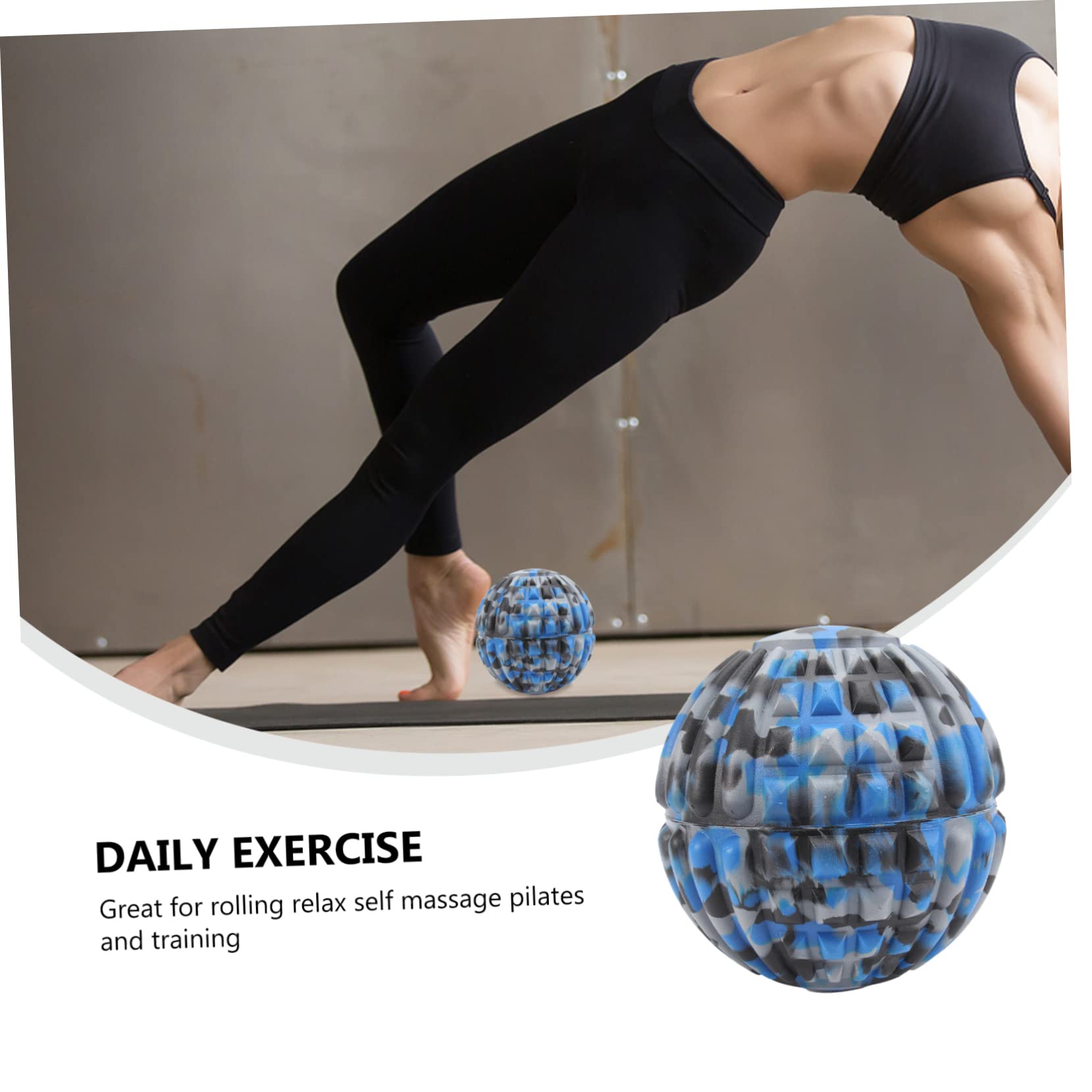 Beavorty Lot De 2 Rouleaux De Fitness Pour Massage Des Tissus Profonds Pour Le Yoga Sans Odeur Facile À Utiliser