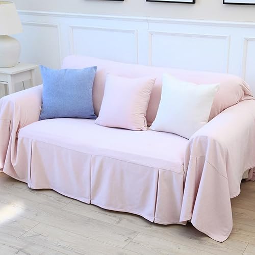 Yq whjb color sólido funda de sofá, sofá de felpa, a prueba de polvo sofá Simple sofá fundas Universal Protector de muebles para perro de mascota