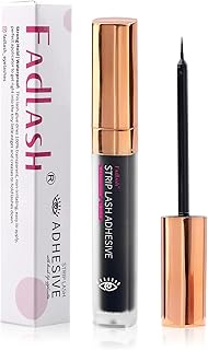 Eyelash Glue for False Lashes Super Strong Hold Eyelash Adhesive Black Lash Glue for False Lashes Best Waterproof Eyelash Glue Long Lasting Strip Lash Glue Latex Free for Sensitive Eyes