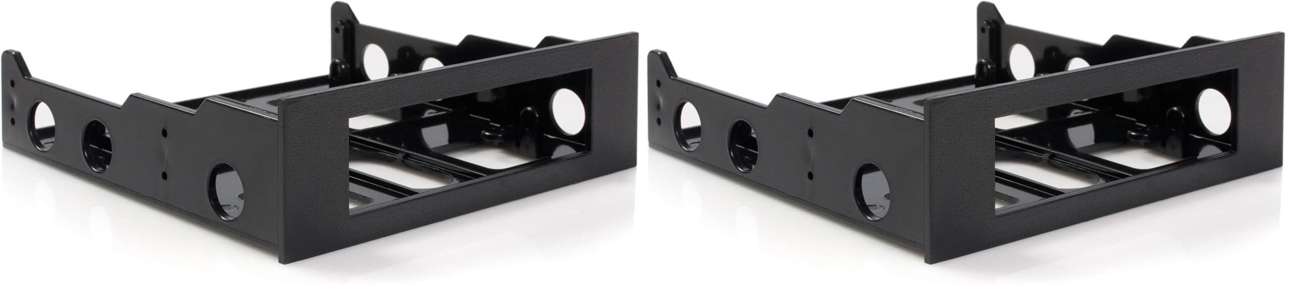StarTech.com 3.5" to 5.25" Front Bay Mounting Bracket w/ Mounting Screws (BRACKETFDBK),Black (Pack of 2)