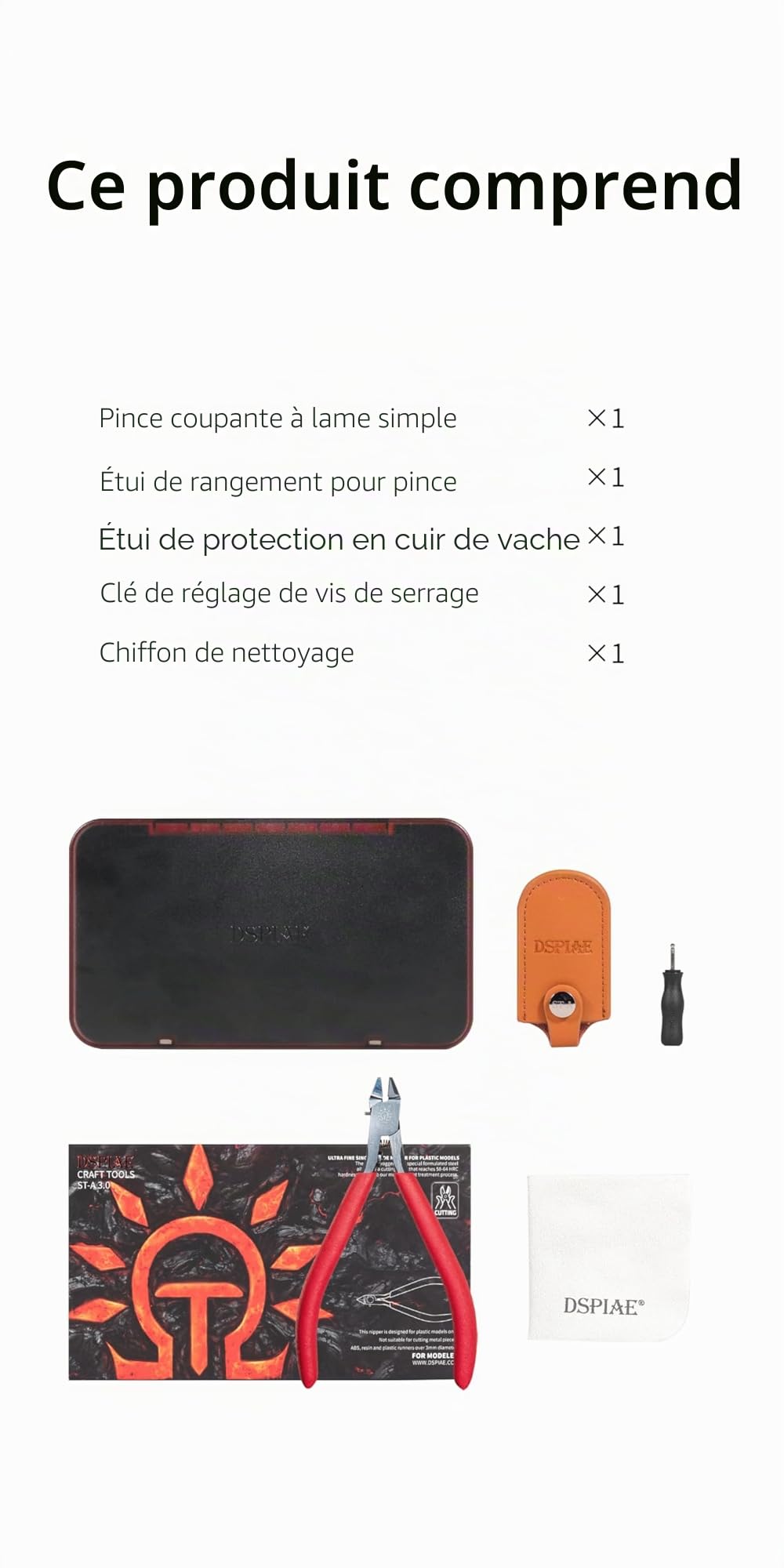 DSPIAE ST-A Pince coupante à lame unique ultra-fine 3.0