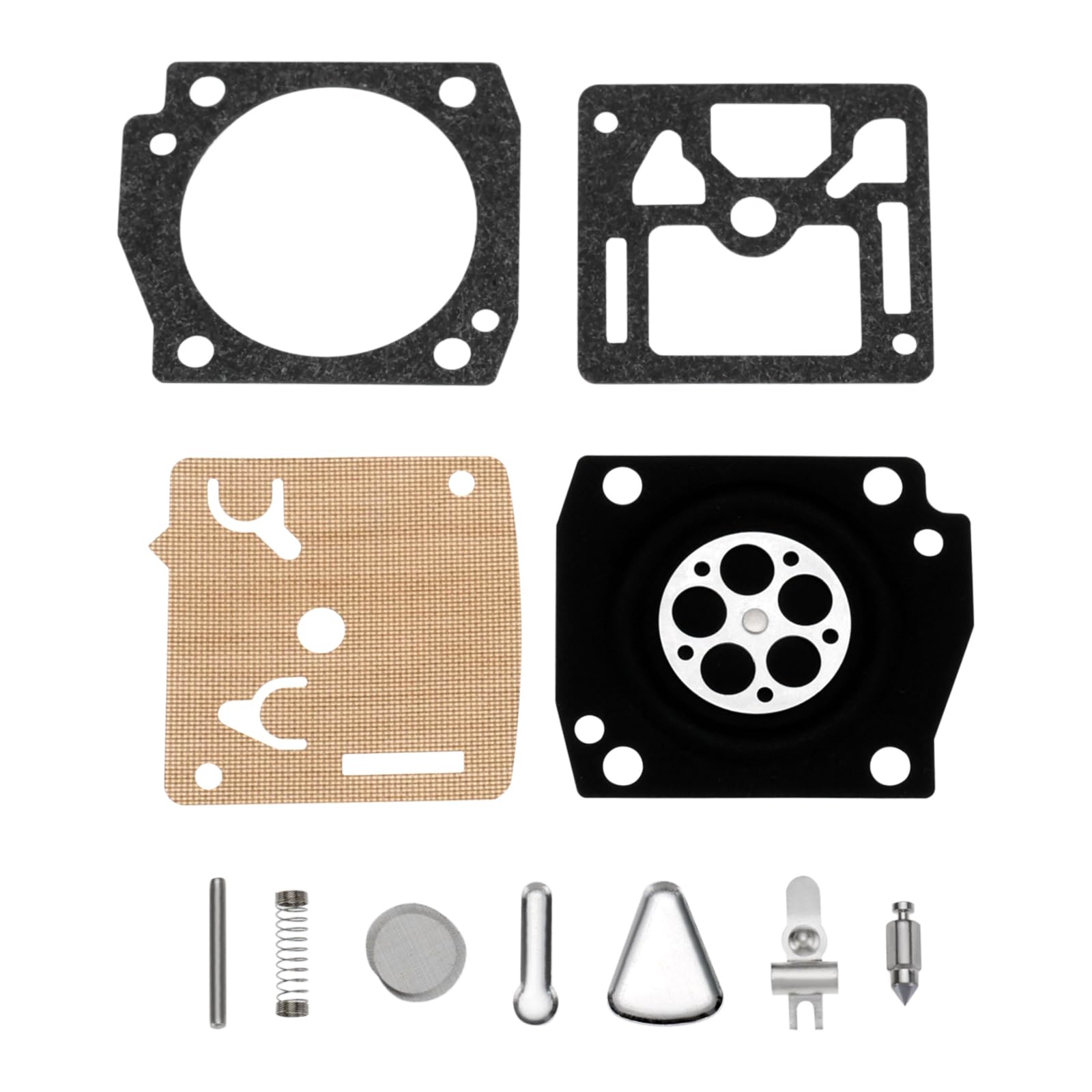 SING F LTD 1 Set Lawn Mower Carburetor Diaphragm Rebuild Repair Kit Compatible with Husqvarna 350 351 353 340 345 346 XP 372E EPA 346XP C3EL17