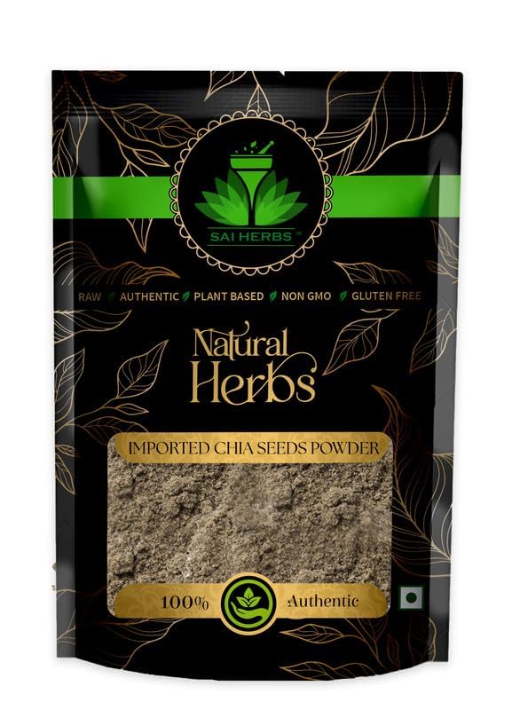 SAI HERBS Imported Chia Seeds Powder - Rich in Omega 3 - Full of Anti Oxidants - Gluten Free - Weight Loss - Diet Food - Rich in Antioxidants - Pure & Natural (250 Grams)-image-26