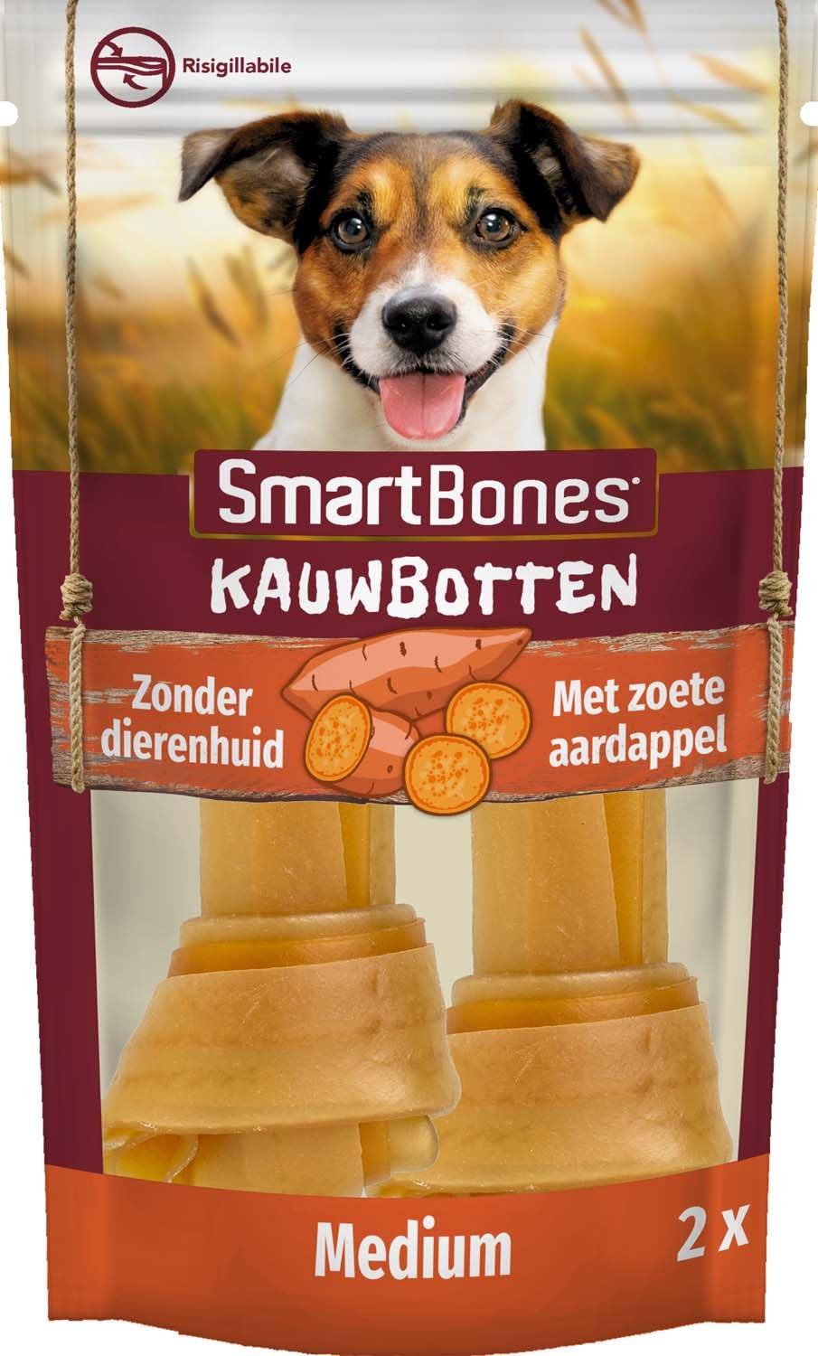 SmartBones Smart Bone Sweet Potato Medium 2 Pk