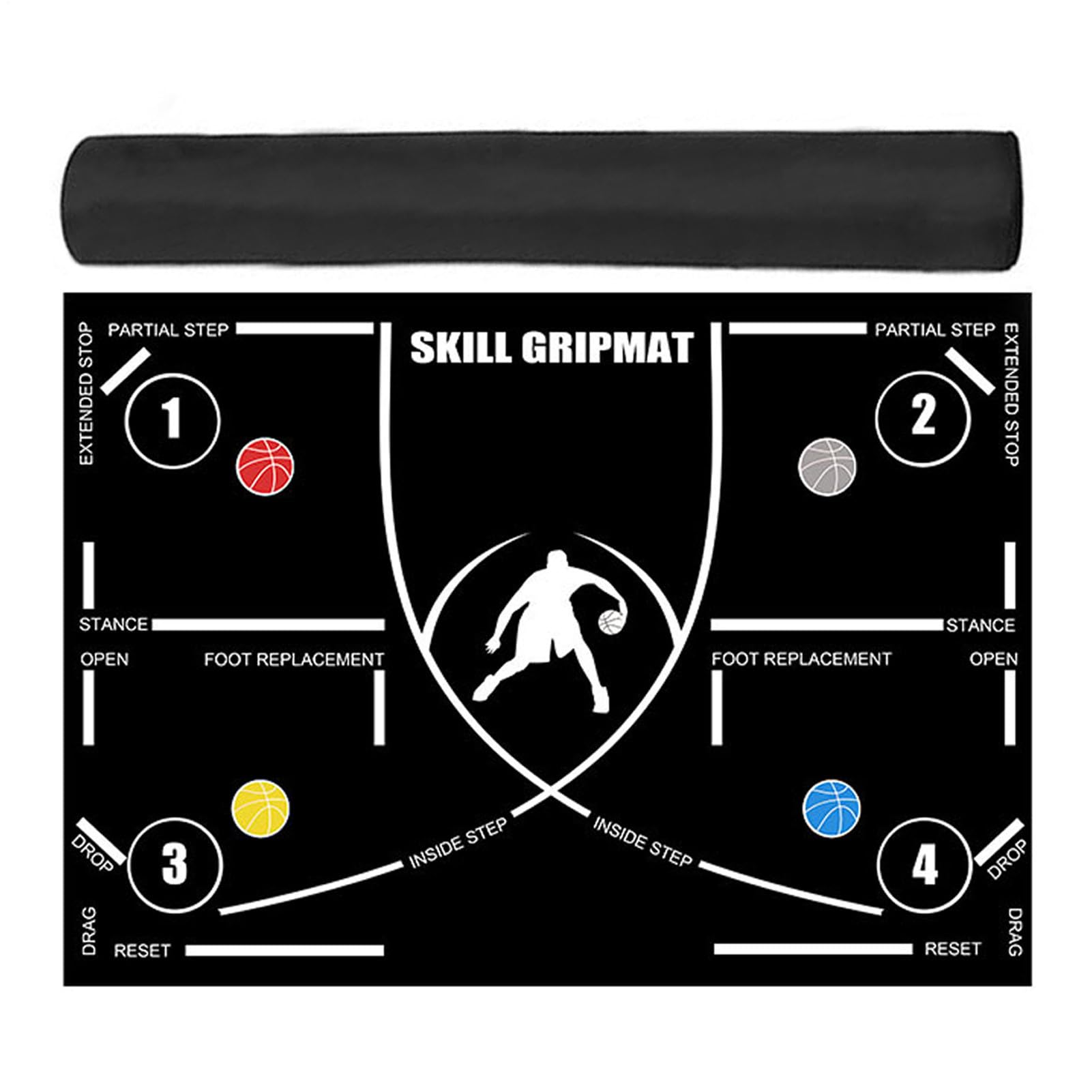 Agility Footstep Training Mat, Non-Slip Speed Blanket, Silent Fitness Equipment, Portable Strength Trainer, Coordination Aid, Ideal for Home Workouts, Athletes, Sports Drills